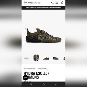 ISO vivobarefoot hydra size 38eu